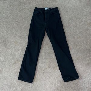 Black LTJ denim jeans.